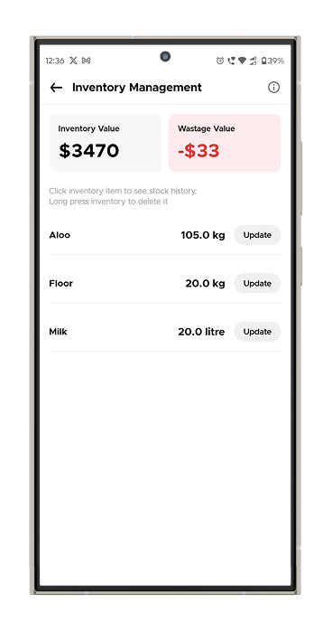 Manage inventory